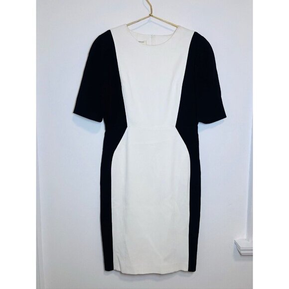 Aquilano Rimondi Sheath Dress Black White Size EU 44 - Picture 1 of 15
